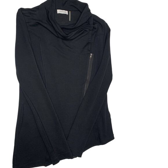 Barneys New York Sweatshirt Womens Asymmetrical Zip Cardigan lightweight Soft SM - Picture 7 of 13
